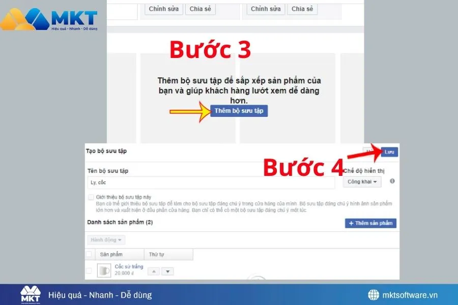 Hình ảnh minh họa về bước 3 và bước 4 Hình ảnh minh họa về bước 3 và bước 4