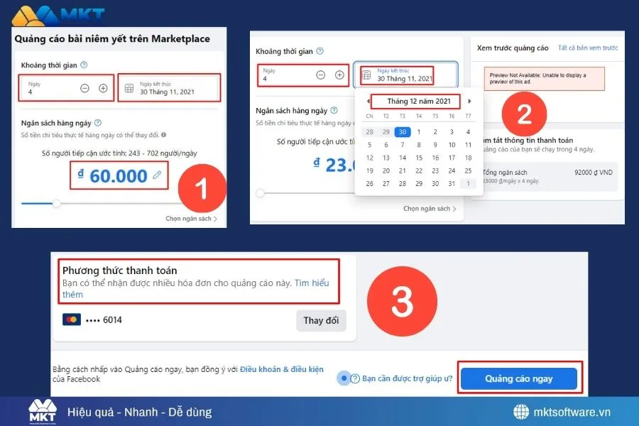 Thiết lập ngân sách, thời gian - Cách quảng cáo bài niêm yết trên Marketplace hiệu quả Thiết lập ngân sách, thời gian - Cách quảng cáo bài niêm yết trên Marketplace hiệu quả