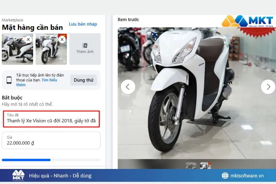 Tiêu đề rõ ràng Tiêu đề rõ ràng