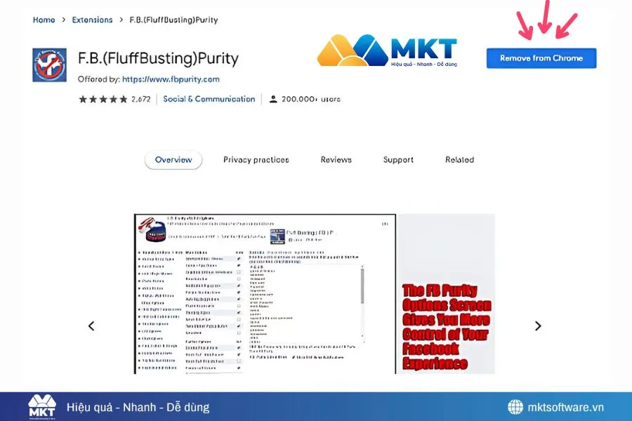Chọn thêm F.B Purity vào Chrome Chọn thêm F.B Purity vào Chrome