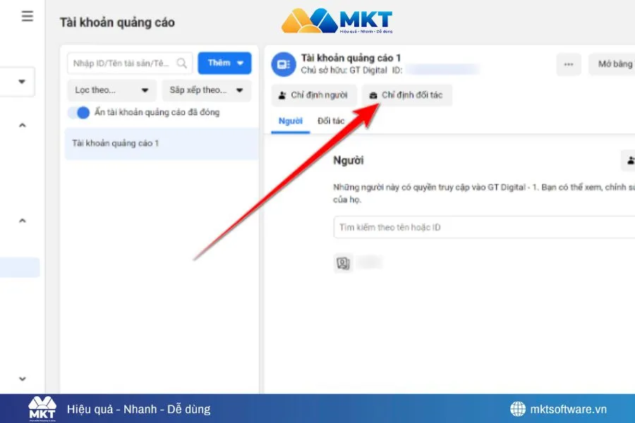 Chỉ định đối tác Chỉ định đối tác