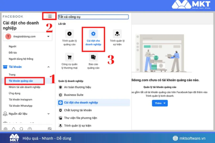 Cài đặt quảng cáo