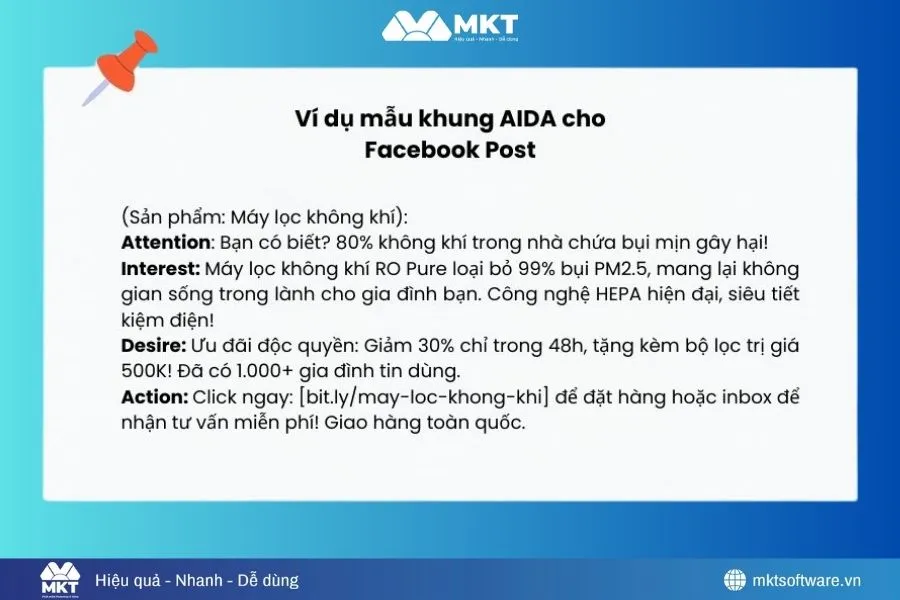 Minh họa về bố cục Content AIDA Minh họa về bố cục Content AIDA