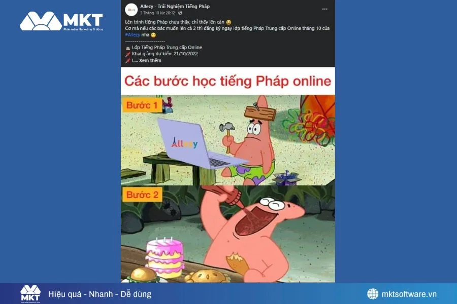 Mẫu Content hài hước