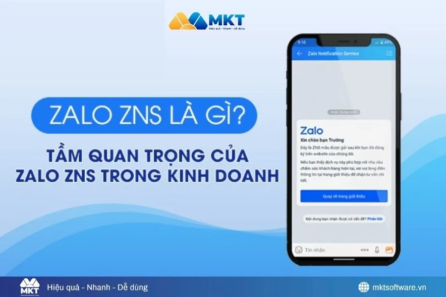 ZNS Zalo – Dịch vụ gửi tin nhắn thông báo tự động ZNS Zalo – Dịch vụ gửi tin nhắn thông báo tự động