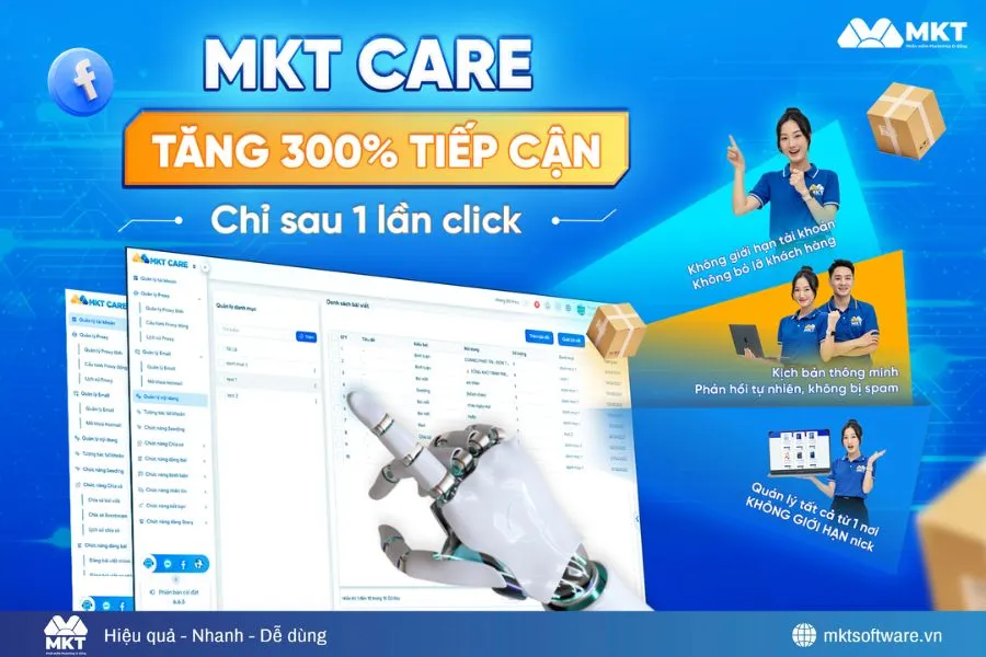 Phần mềm MKT Care quản lý hàng nghìn tài khoản Facebook cùng lúc Phần mềm MKT Care quản lý hàng nghìn tài khoản Facebook cùng lúc