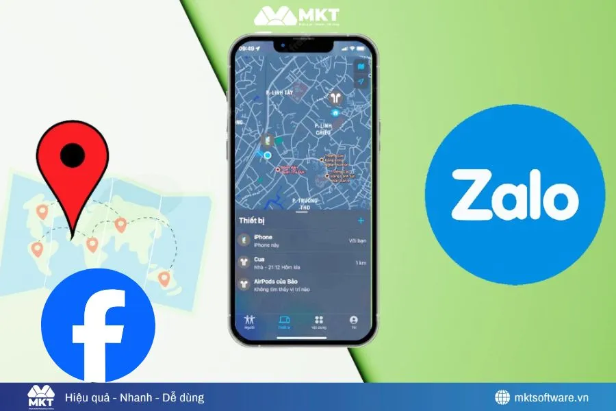Cách định vị qua Facebook, Zalo giúp người dùng chia sẻ vị trí tiện lợi Cách định vị qua Facebook, Zalo giúp người dùng chia sẻ vị trí tiện lợi