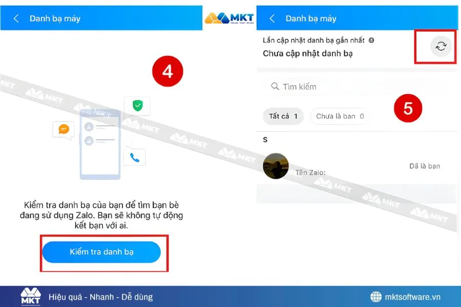 Bước 3 kiểm tra tình trạng bạn bè Bước 3 kiểm tra tình trạng bạn bè