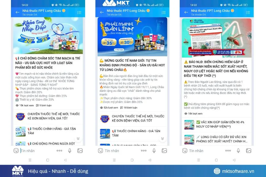 Tin nhắn quảng cáo từ Official Account (OA) Tin nhắn quảng cáo từ Official Account (OA)