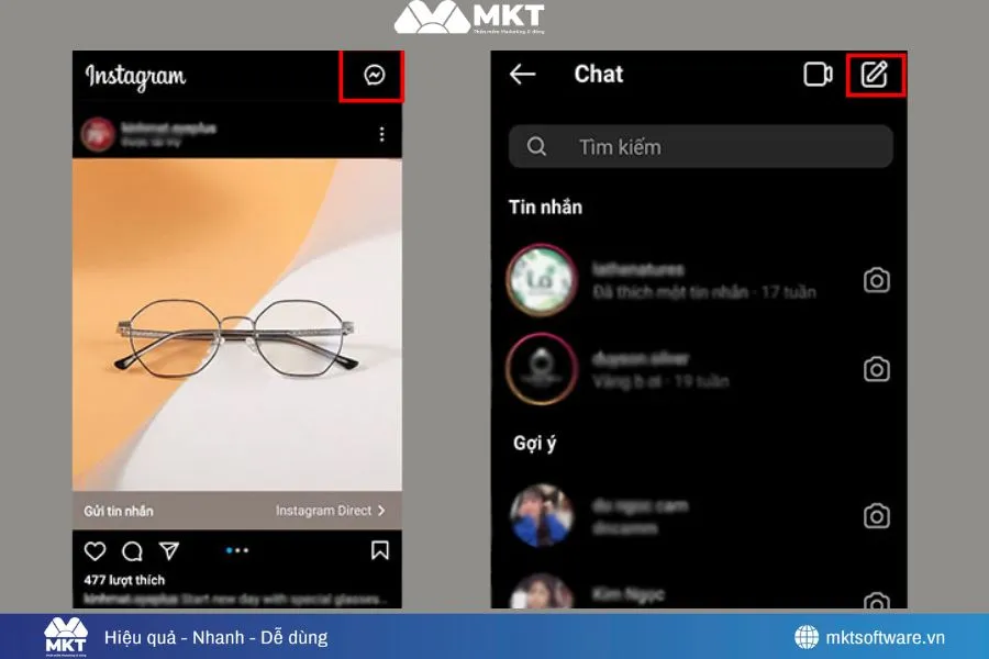 Hoàn tất bước 5, bạn đã có thể nhắn tin dễ dàng