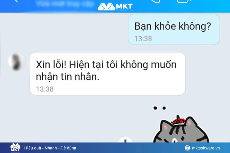 Minh họa về dấu hiệu khi bị người yêu chặn Zalo Minh họa về dấu hiệu khi bị người yêu chặn Zalo