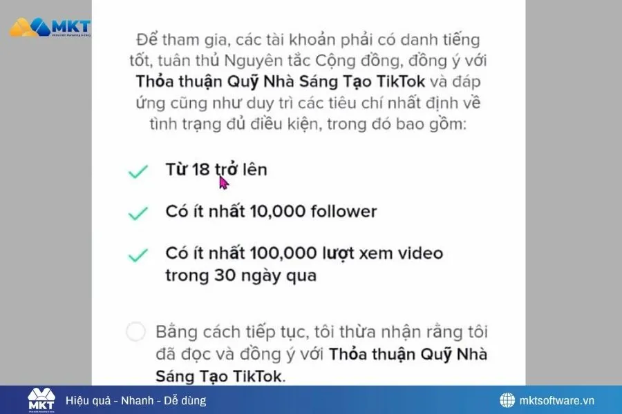Đạt 10k follow là bật được tính năng kiếm tiền trên TikTok