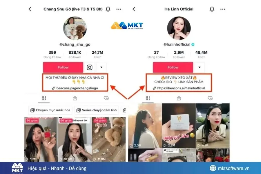 Nên có avatar và bio rõ ràng Nên có avatar và bio rõ ràng